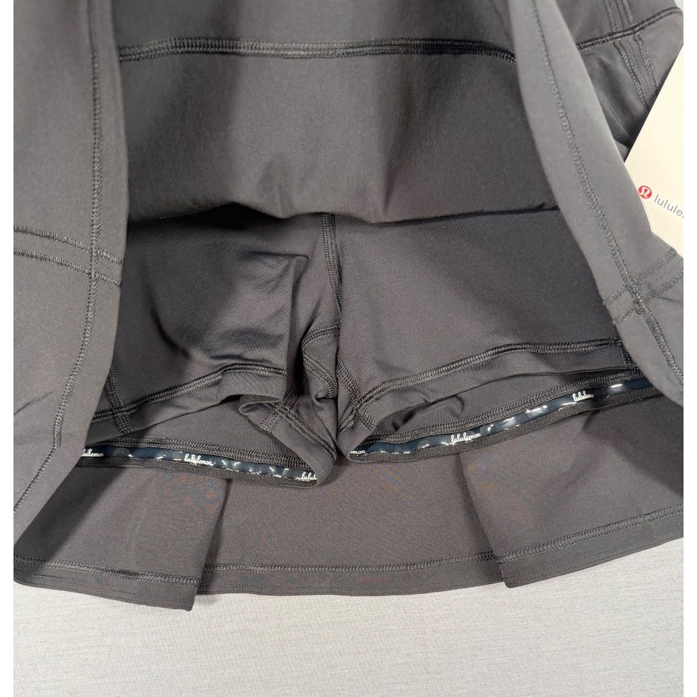 Lululemon Pace Rival Mid-Rise Skirt Black NWT Size 6 Pockets Excellent Tennis - Picture 5 of 13